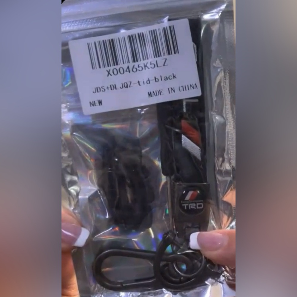 TRD Black Keychain Set